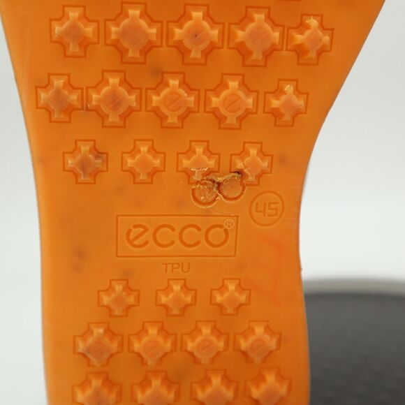 Ecco Street Spikeless Golf Shoes Mens Size 45 US 11-11.5 Brown Beige Leather - Picture 15 of 16